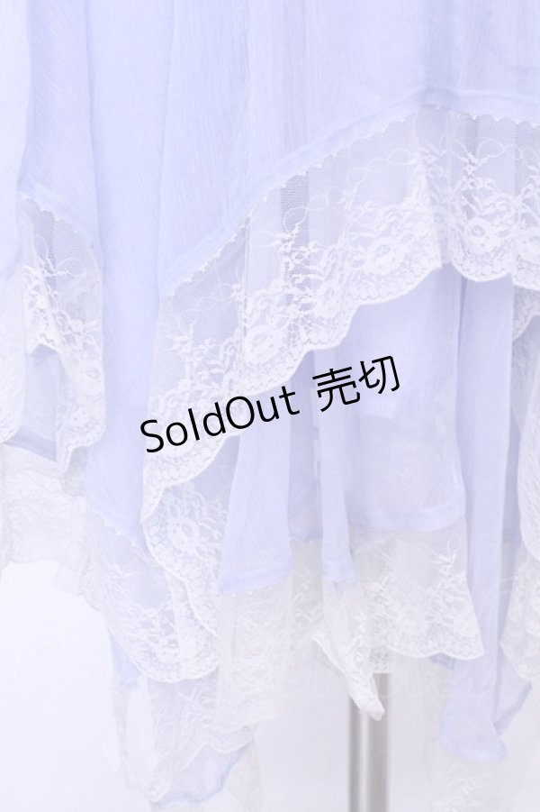 画像2: axes femme / フィッシュテールスカート  サックス O-26-01-12-2011-AX-SK-IG-ZT543 (2)