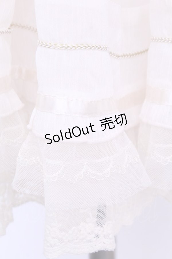 画像2: axes femme / シフォン楊柳チュチュスカート M アイボリー O-26-01-12-2013-AX-SK-IG-OS (2)