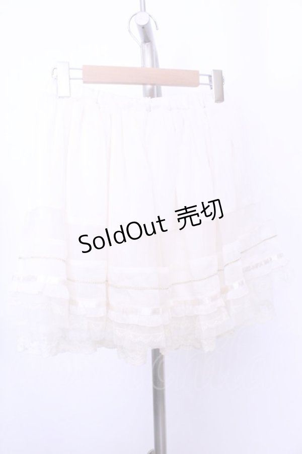 画像3: axes femme / シフォン楊柳チュチュスカート M アイボリー O-26-01-12-2013-AX-SK-IG-OS (3)