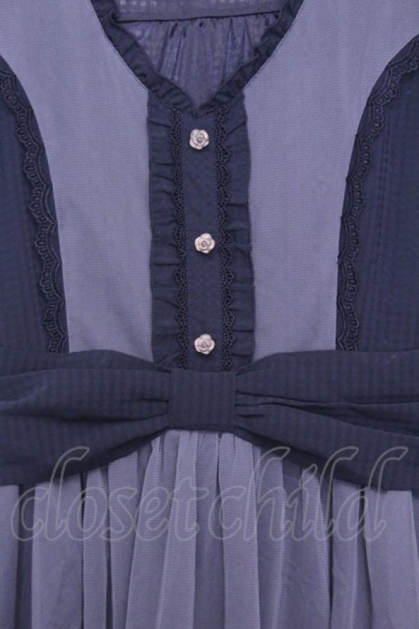 画像2: axes femme / リボンデザインチュールチュニ M クロ O-26-01-12-2016-AX-OP-IG-OS (2)