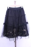 画像3: axes femme / 刺繍チュールスカート M クロ O-26-01-12-2023-AX-SK-IG-OS (3)