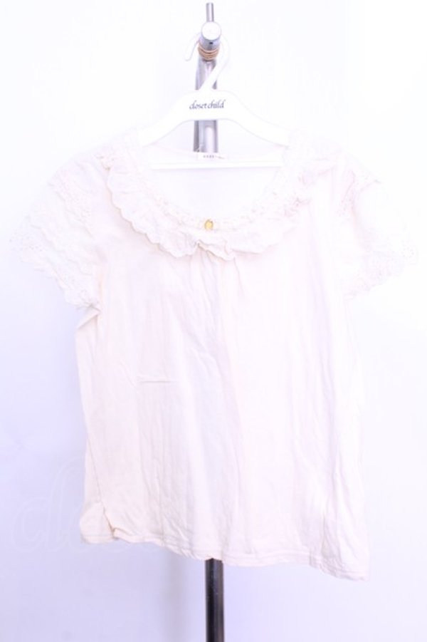 画像1: axes femme / コットンレース使いインナー  アイボリー O-26-01-12-2025-AX-TO-IG-OS (1)