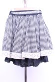 画像3: axes femme / ギンガムチェックスカート  クロ×アイボリー O-26-01-12-2028-AX-SK-IG-OS (3)