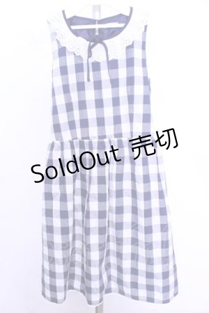 画像: axes femme Kawaii / ギンガムチェックワンピース M ネイビー×シロ O-26-01-12-2029-AX-OP-IG-OS
