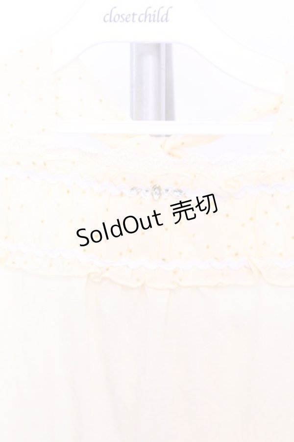 画像2: axes femme / ラメドットホルターキャミソール  イエロー O-26-01-12-2032-AX-TO-IG-OS (2)