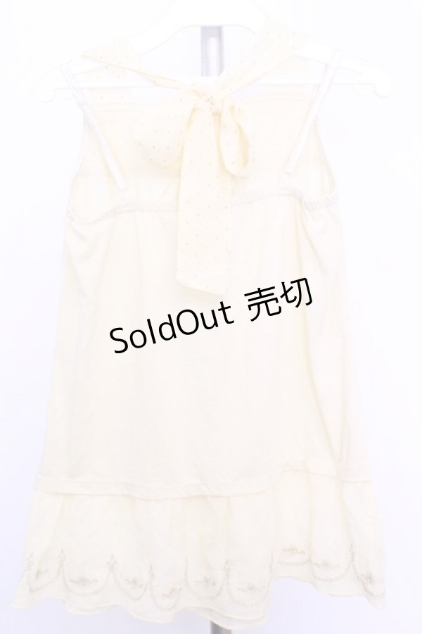 画像3: axes femme / ラメドットホルターキャミソール  イエロー O-26-01-12-2032-AX-TO-IG-OS (3)