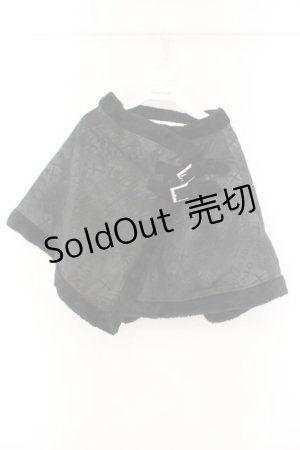 画像: h.naoto Blood / 英字ptケープ  ブラック O-26-01-12-087-HN-CO-OW-OS
