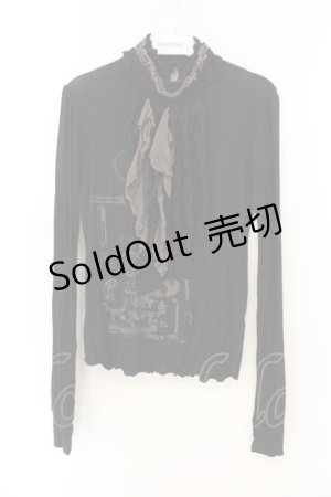 画像: STEAM / カットオフフリルカットソー  ブラック O-26-01-12-090-HN-TO-OW-OS