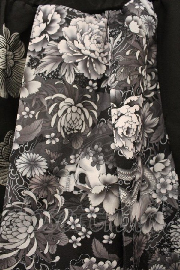 画像2: Qutie Frash / 8部丈ハカマパンツ  ブラック O-26-01-12-010-QU-PA-OW-OS (2)