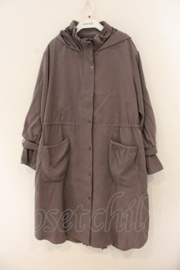 画像1: axes femme / バックプリーツロングモッズ  モーヴピンク O-26-01-12-017-AX-CO-IG-OS (1)