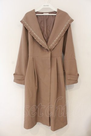 画像: axes femme / フェミニンフーデットコート  ベージュ O-26-01-12-018-AX-CO-IG-ZT544