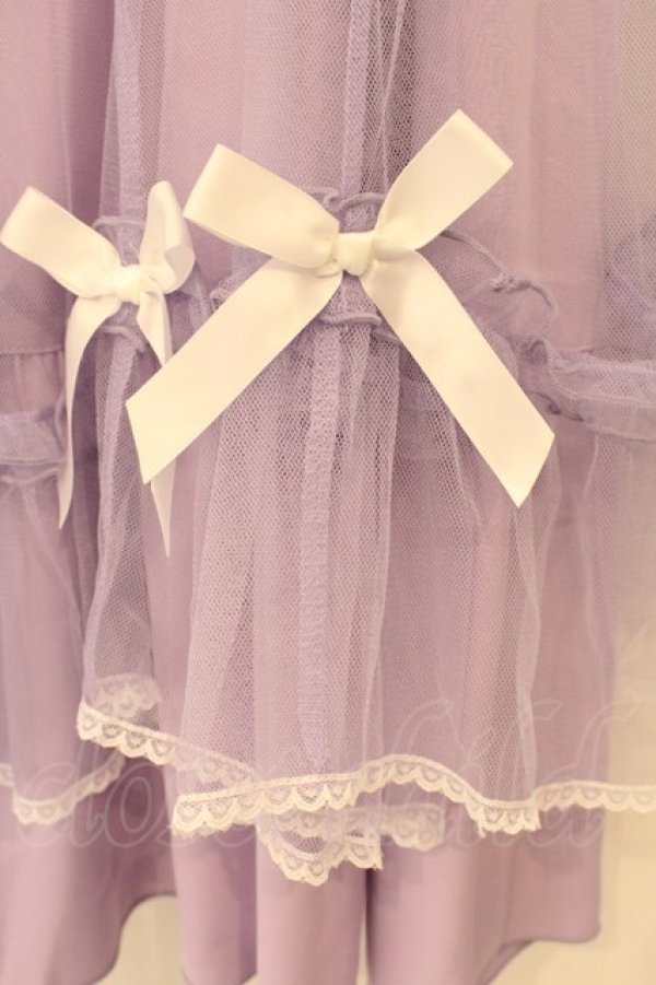 画像2: axes femme POETIQUE / マリンチュールリボンスカート  ラベンダー O-26-01-12-029-AX-SK-IG-OS (2)