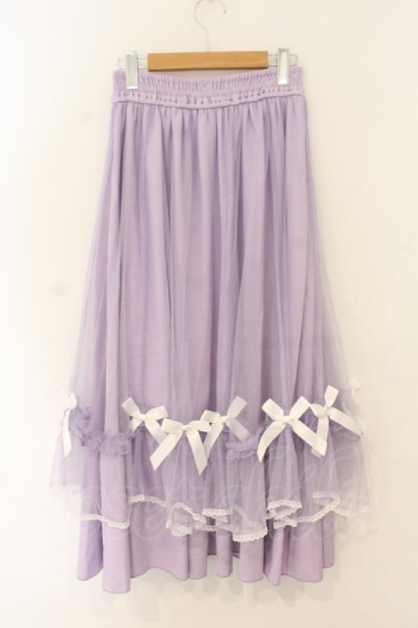 画像3: axes femme POETIQUE / マリンチュールリボンスカート  ラベンダー O-26-01-12-029-AX-SK-IG-OS (3)