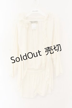 画像: GRAMM / ネックレースドルマンカーディガン  アイボリー O-26-01-12-031-HN-TO-IG-OS