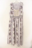 画像1: axes femme / 薔薇ストライプロングワンピース M ラベンダー O-26-01-13-035-AX-OP-IG-OS (1)