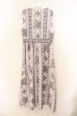 画像2: axes femme / 薔薇ストライプロングワンピース M ラベンダー O-26-01-13-035-AX-OP-IG-OS (2)