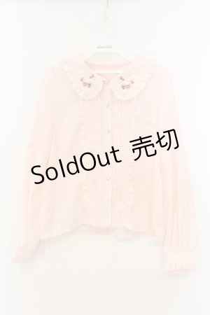 画像: LIZ LISA / ベリーブーケ刺繍ブラウス  ピンク O-26-01-13-038-LO-BL-IG-OS