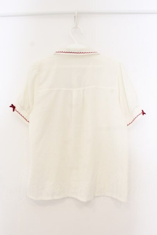 画像3: LIZ LISA / チョコディップチェリーブラウス  オフ×アカ O-26-01-13-040-LO-BL-IG-OS (3)