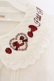画像2: Amavel / Strawberry Basketコットンブラウス  シロ O-26-01-13-041-CA-BL-IG-OS (2)