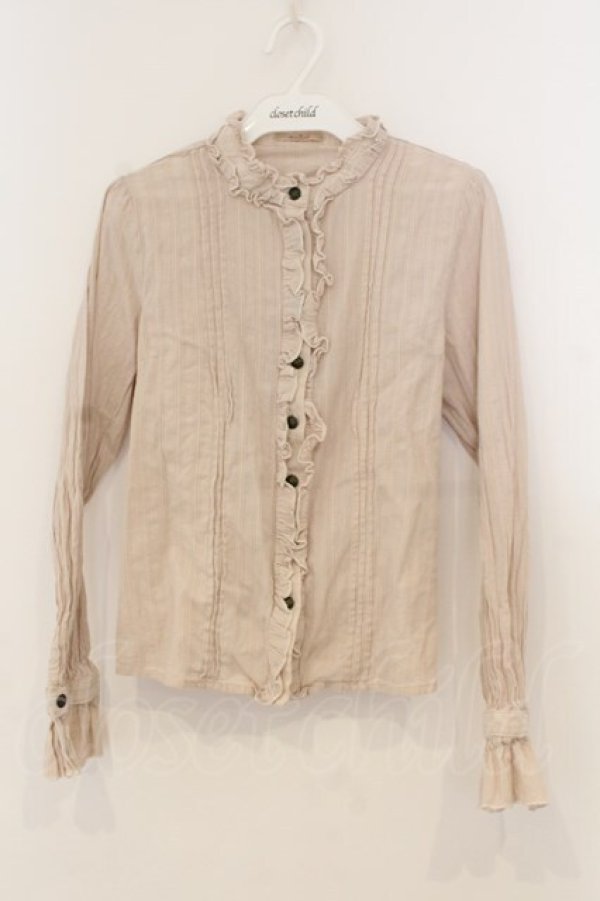 画像1: Amavel / 機械人形のアームバンド付ブラウス  ベージュ O-26-01-13-046-CA-BL-IG-OS (1)