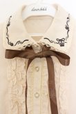 画像2: axes femme / ローズ刺繍ブラウス M アイボリー O-26-01-13-049-AX-BL-IG-OS (2)
