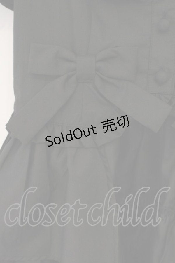 画像3: Jamieエーエヌケー / クロスモチーフお姫様ブラウス  クロ O-26-01-13-057-0-BL-IG-OS (3)