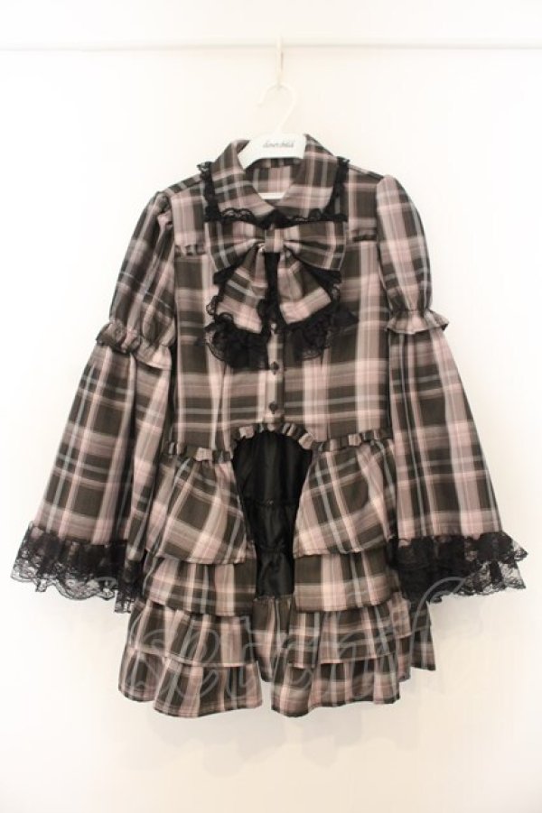 画像1: Jamieエーエヌケー / お姫様ブラウス  ピンク×クロ O-26-01-13-059-0-BL-IG-OS (1)