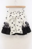 画像3: Jamieエーエヌケー / ゴシックキャッスルプリントスカート  シロ×クロ O-26-01-13-062-0-SK-IG-OS (3)