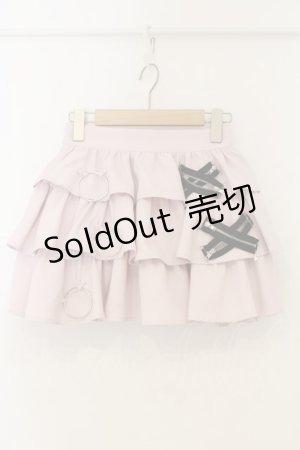 画像: Jamieエーエヌケー / ジップモチーフティアードスカパン  ピンク O-26-01-13-064-0-PA-IG-OS