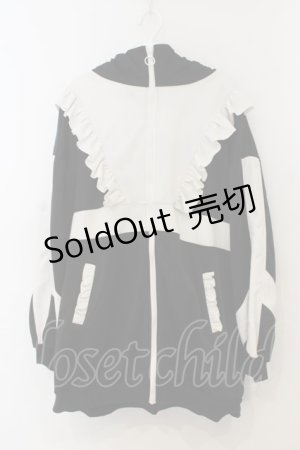 画像: NOEMIE / ねこ耳配色切替ゲームブルゾン  クロ×シロ O-26-01-13-069-LO-JA-IG-OS