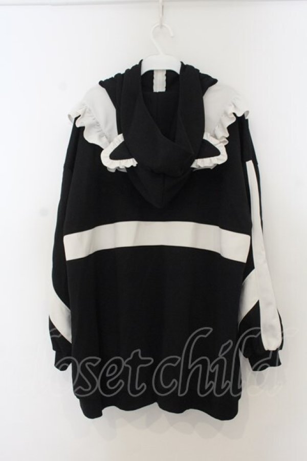 画像3: NOEMIE / ねこ耳配色切替ゲームブルゾン  クロ×シロ O-26-01-13-069-LO-JA-IG-OS (3)