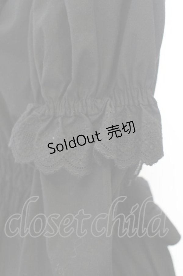 画像5: Cornet / ハートレース付け袖ワンピース  クロ O-26-01-13-006-LO-OP-IG-OS (5)