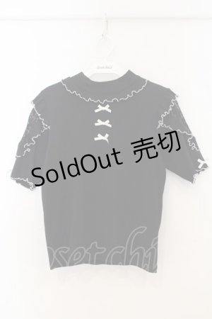 画像: NOEMIE / オープンショルダーカットソー  クロ×シロ O-26-01-13-072-LO-TO-IG-ZT537