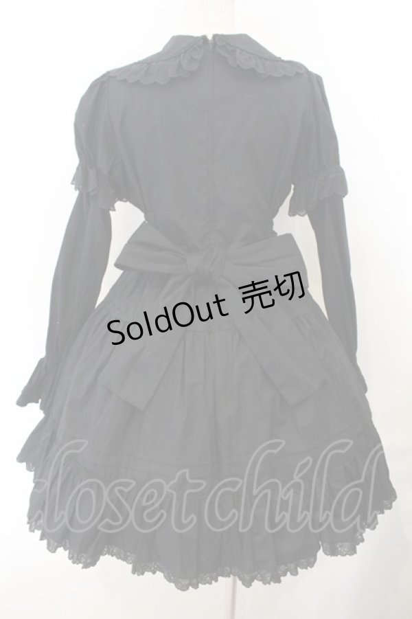 画像7: Cornet / ハートレース付け袖ワンピース  クロ O-26-01-13-006-LO-OP-IG-OS (7)