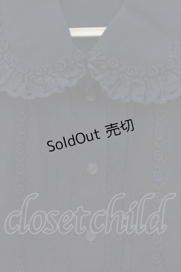 画像2: BABY,THE STARS SHINE BRIGHT / ルアンナブラウス  ネイビー O-26-01-13-082-BA-BL-IG-OS (2)