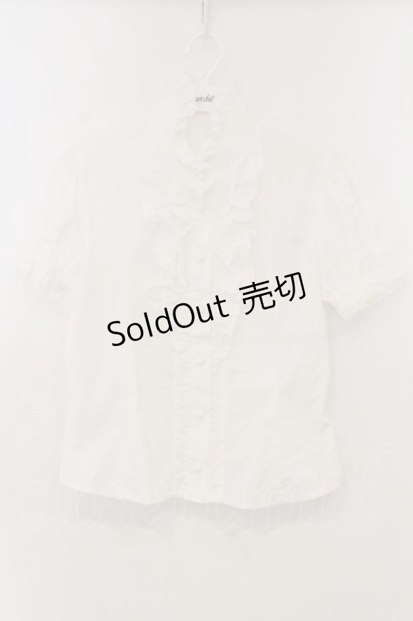 画像1: BABY,THE STARS SHINE BRIGHT / チョコリータのリボンタイ付ブラウス【リボンタイ欠品】  シロ O-26-01-13-083-BA-BL-IG-OS (1)