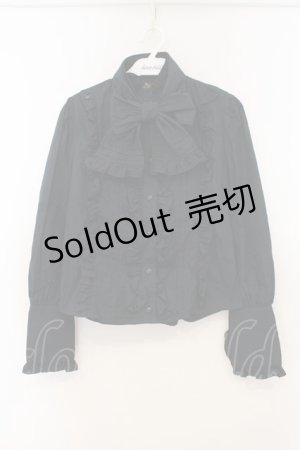 画像: ALICE and the PIRATES / プリンス・コンラッドブラウス  クロ O-26-01-13-084-PA-BL-IG-OS