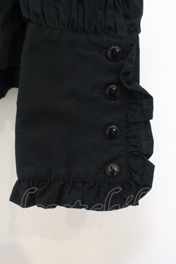 画像3: ALICE and the PIRATES / プリンス・コンラッドブラウス  クロ O-26-01-13-084-PA-BL-IG-OS (3)