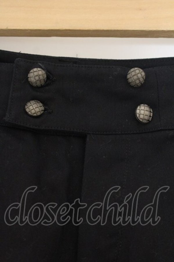 画像2: ALICE and the PIRATES / フレアキュロットパンツ  クロ O-26-01-13-086-PA-PA-IG-OS (2)