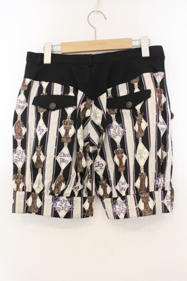 画像3: ALICE and the PIRATES / Misty Night Royal game柄パンツ  クロ O-26-01-13-087-PA-PA-IG-OS (3)