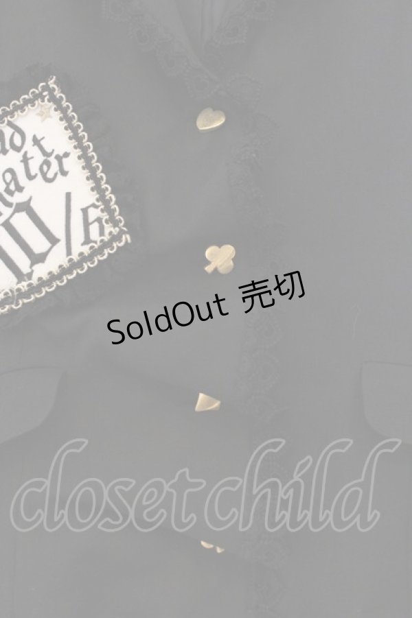 画像2: ALICE and the PIRATES / マッドハッターベスト  クロ O-26-01-13-089-PA-TO-IG-OS (2)