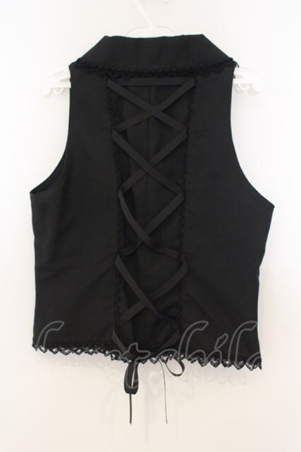 画像4: ALICE and the PIRATES / マッドハッターベスト  クロ O-26-01-13-089-PA-TO-IG-OS (4)