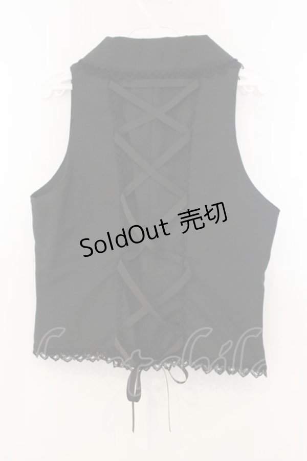 画像4: ALICE and the PIRATES / マッドハッターベスト  クロ O-26-01-13-089-PA-TO-IG-OS (4)