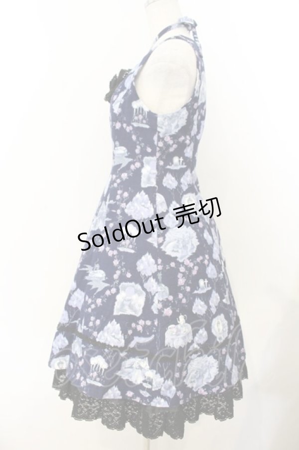 画像4: ALICE and the PIRATES / Vampire Forestカーミラジャンパースカート  ブルー O-26-01-13-007-PA-OP-IG-OS (4)