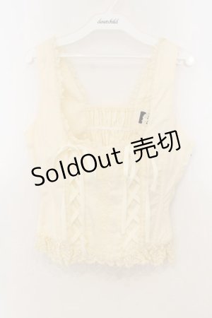 画像: ALICE and the PIRATES / ソリエルローズビスチェ  生成り O-26-01-13-091-PA-TO-IG-OS