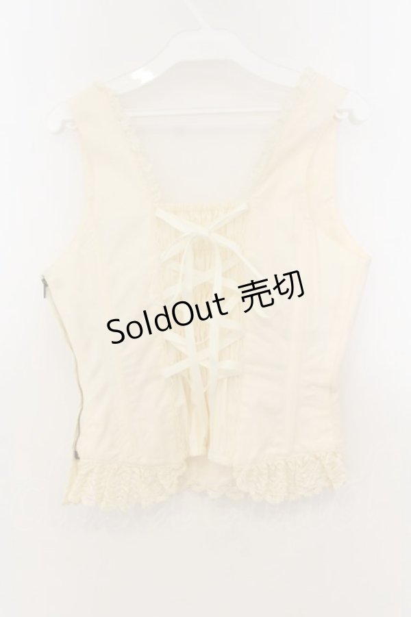 画像3: ALICE and the PIRATES / ソリエルローズビスチェ  生成り O-26-01-13-091-PA-TO-IG-OS (3)