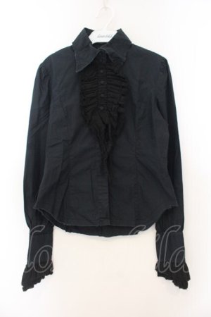 画像: STIGMATA / ガーセフリルブラウス M ブラック O-26-01-13-092-GO-BL-IG-OS