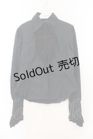 画像: STIGMATA / ガーセフリルブラウス M ブラック O-26-01-13-092-GO-BL-IG-OS