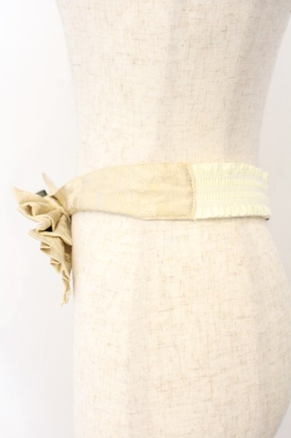 画像3: Hoshibako Works / 藤花集中華風リボンベルト  生成り O-26-01-13-001-LO-ZA-IG-OS (3)