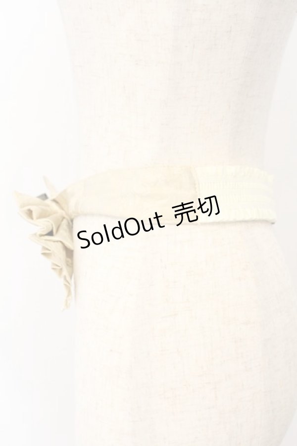 画像3: Hoshibako Works / 藤花集中華風リボンベルト  生成り O-26-01-13-001-LO-ZA-IG-OS (3)